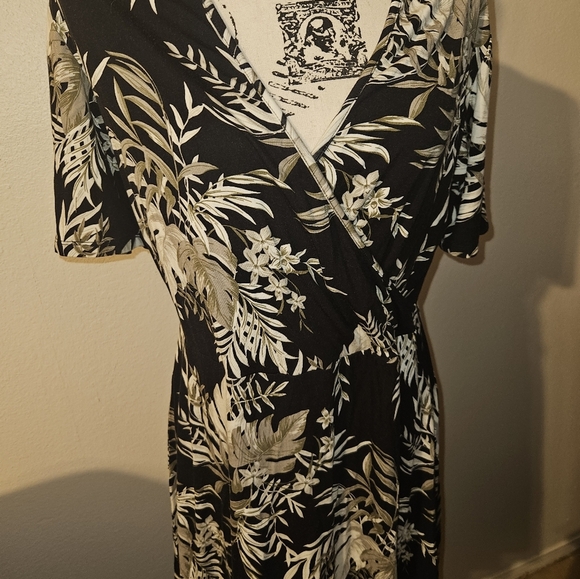 41 Hawthorn Womans V Neck Short Sleeve Dress Size Xl - Picture 3 of 11